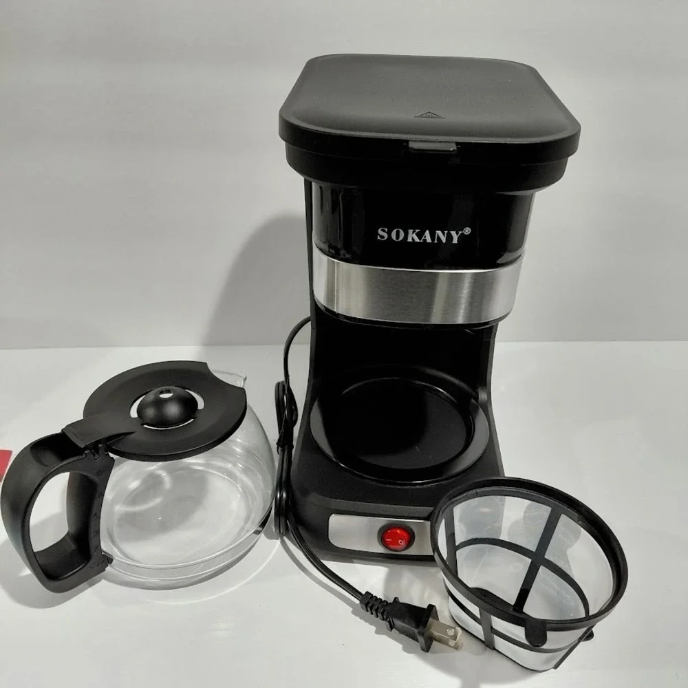 Sokany  Black And Silver 750ml Coffee Maker